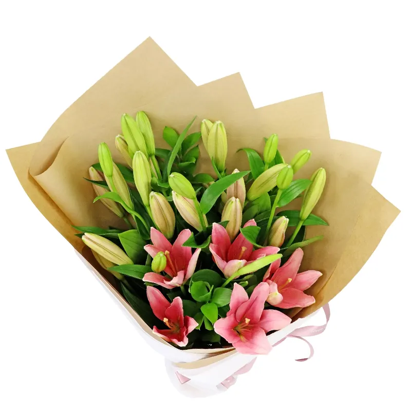 Букет Малиновый крем